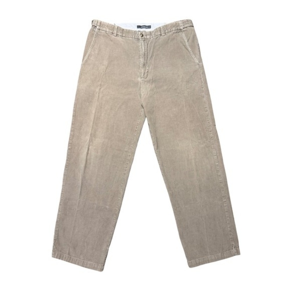 Croft & Barrow vintage men's khaki tan loose baggy corduroy pants 40x33‎